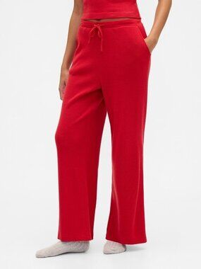 GAP NWT Waffle Knit Wide-Leg PJ Pants M